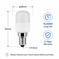 Ampoule LED E14 résidentielle 2835 à 5 LED, 2,5W, 250LM, Ra>80, CRI>80, pilote IC sans scintillement, certifiée CE/FCC, 15000H, garantie 2 ans, AC220-240V