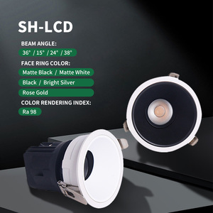 Venta Directa de Fábrica, Lámparas Cob de Aluminio Antideslumbrantes de 7w 15w 18w, Downlights LED Impermeables <span class=keywords><strong>IP65</strong></span> - Product Image 1