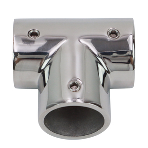 Hardware marino personalizado 316 Acero inoxidable 60/90 grados Conector de pasamanos Accesorios en T <span class=keywords><strong>Barandilla</strong></span> de <span class=keywords><strong>barco</strong></span> - Product Image 3