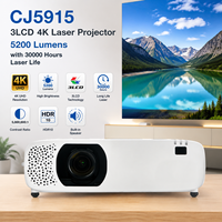 Projecteur laser 4K 3LCD CJ5915 16W avec haut-parleur, 5200 lumens et contrôle Pjlink