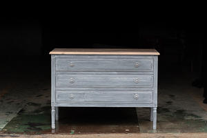 Mobili in stile <span class=keywords><strong>rustico</strong></span> <span class=keywords><strong>Vintage</strong></span> francese colore bianco o blu cassettiera antica in pino riciclato - Product Image 3