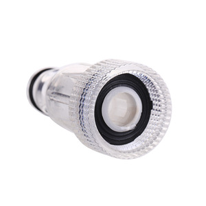 Transparent Filter Nipple 12-16 Mm Plastic Water Outlet Connector For <b>Car</b> <b>Washer</b> PVC Pipe - Product Image 1