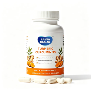 Cúrcuma Curcumina 60 Cápsulas, Soporte Antioxidante para un Envejecimiento Saludable y Cuidado de la Función Articular - Product Image 1
