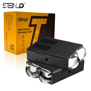 Nouvelle <span class=keywords><strong>Lampe</strong></span> Auxiliaire de Calandre de Voiture Senlo T2 80W 24V, Phare Antibrouillard <span class=keywords><strong>LED</strong></span> Bicolore, Ajustement Universel 8000LM 6000K, <span class=keywords><strong>Sans</strong></span> Interrupteur <span class=keywords><strong>Sans</strong></span> <span class=keywords><strong>Fil</strong></span> - Product Image 4