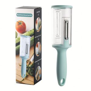 2026 Multifunctional 2 in 1 Peeling Knife Fruit <b>Vegetable</b> Peeler With Storage Fish Scaler Kitchen Manual Carrot Potato Peeler - Product Image 1
