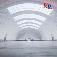 Dôme d'air durable en PVC avec structure de réduction du bruit Poteau en aluminium Blindage acoustique écologique Protection verte
