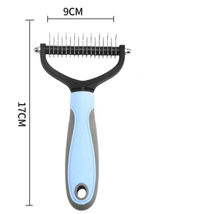 6ピース動物多機能プラスチックネイルクリッパーファイルフリーコーム脱毛ブラシセット犬猫ペットグルーミングツールキット - Product Image 4