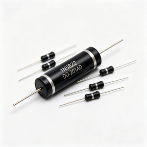 <span class=keywords><strong>Diode</strong></span> redresseuse à barrière Schottky 1N5822 3A 40V DO-201AD Axiale Basse Tension Haute Intensité pour Alimentation Électrique - Product Image 1