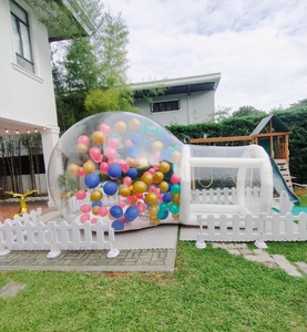 Luckykoo In Stock Outdoor Bubble <b>House</b> With Jumping Tent <b>Inflatable</b> Iridescent Dome Bubble Tent <b>House</b> - Product Image 2