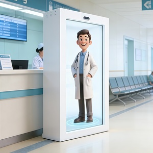 Caja Holográfica 3D Interactiva de 32 Pulgadas para Interiores, <span class=keywords><strong>Pantalla</strong></span> LCD Transparente de Tamaño Real, Gabinete con <span class=keywords><strong>Pantalla</strong></span> Táctil Antideslumbrante OEM en Tiempo Real - Product Image 1