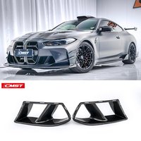Nouveaux canards d'aération avant en fibre de carbone sèche style CMST pour BMW G80 M3 G82 M4 2021-2026 – Garniture de remplacement pour prise d'air