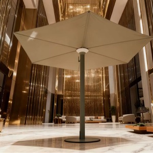 Best Price Large Outdoor Commercial Aluminum <b>Windproof</b> Durable Folding Arm Retractable Patio <b>Umbrella</b> for Hotels Restaurants - Product Image 2