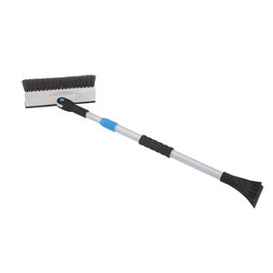 แปรงปัดหิมะแห้งแบบกำหนดเองสำหรับ OEM พร้อมที่ขูดน้ำแข็ง ด้ามจับพลาสติกแบบยืดหดได้ ขนาด 680x120x40 มม. สำหรับรถยนต์ - Product Image 1
