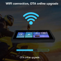 Écran de navigation pour moto CarPlay Android Auto 6.3 "HD Screen OTA Upgrade Bright IPS TPMS Support Compatible avec n'importe quelle moto