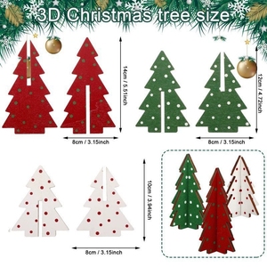 Nuevo Mini Árbol de Navidad, Adorno Navideño, Decoración para Fiestas, Manualidades para Mesa del Hogar - Product Image 3