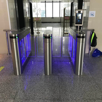Lecteur de codes QR de reconnaissance faciale pour contrôle d'accès aux stations de métro, étanche IP65, moteur sans balais, acier peint, certifié CE/FCC