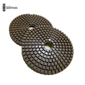 Disco Abrasivo Diamantato da 4 Pollici con Legame in Rame ad Alta Durezza, con Fissaggio a Strappo per la Levigatura di Pietra, Granito, Gemme e Calcestruzzo (OEM) - Product Image 2