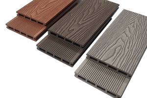 Custom Installation Set 146 25 3d Embossed Wpc Co-extrusion Floor Wood Plastic Tiles Waterproof Composite Decking