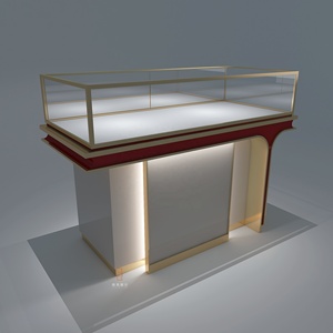 Étagères à bijoux de luxe léger pour magasin de détail avec vitrine lumineuse, présentoir à bijoux de mariage en verre - Product Image 3