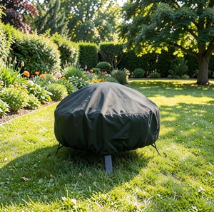 Housse <span class=keywords><strong>de</strong></span> <span class=keywords><strong>protection</strong></span> pour barbecue au charbon <span class=keywords><strong>de</strong></span> bois VANSHEIM pour Q100/1000 Enders Urban Pro, imperméable, anti-UV, coupe-vent, en tissu Oxford - Product Image 3