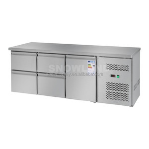 <span class=keywords><strong>4</strong></span> <span class=keywords><strong>cassetti</strong></span> in acciaio inox commerciale tavolo da lavoro refrigeratore congelatore frigorifero sotto il piano frigo - Product Image 3