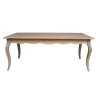 Table à manger en bois massif de style européen, style rustique avec design moderne, table à manger pour 6 personnes pour salle à manger, salon