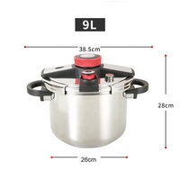 Casserole à pression en acier inoxydable 304, ouverture et fermeture rotatives, casserole à pression de haute qualité