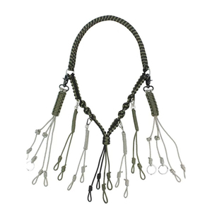 Collar de Supervivencia para Caza al Aire Libre, Anillo Ajustable de Paracord, Cordón para Llamador de Patos, Accesorio Táctico con Lazos de Tela de Nailon - Product Image 1