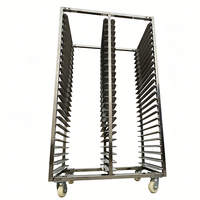 Chariot de refroidissement professionnel en acier inoxydable pour fours de cuisine, avec étagères pour pâtisseries, plateaux à donuts et à pain, et support de séchage double pour chanvre, modèle 15