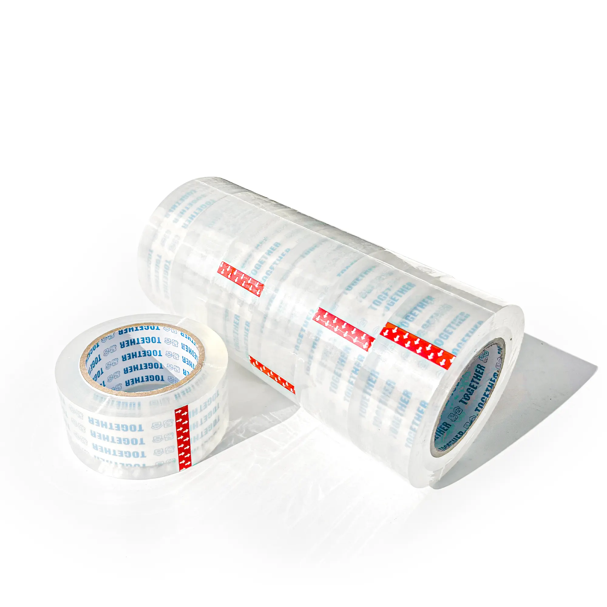 Nastro adesivo trasparente per la produzione di fabbrica nastro adesivo in plastica trasparente BOPP Jumbo Roll per imballaggio sigillante in cartone