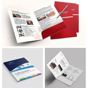 A4-formaat presentatiemap van gerecycled papier met twee vakken, digitaal bedrukt, voor zakelijke documenten - Product Image 4