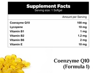 Meilleure qualité Vente à chaud Santé Complément alimentaire Coenzyme Q10 Softgel Formula - 1 pour achat en gros