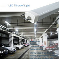 2ft 4ft 5ft 6ft 40W ip65 étanche triproof luminaire anti-poussière tri proof 36w led tube light