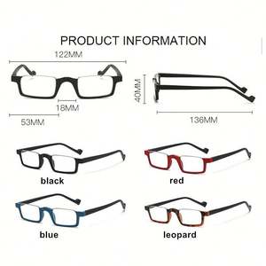 Gafas de Lectura Rectangulares con Marco Pequeño y Protección Anti Luz Azul para Hombre y Mujer, Venta al Por Mayor - Product Image 5