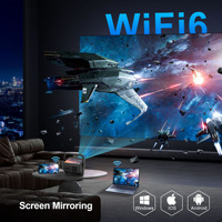 Projecteur intelligent Yinzam A3 1080P Full HD à écran tactile Android, projecteurs LED interactifs, écran tactile WiFi 6, mise au point automatique