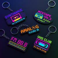 Porte-clés en PVC personnalisé, forme sur mesure, livraison rapide, couleur pleine, logo personnalisé, porte-clés en caoutchouc, design 3D personnalisé, cadeau promotionnel en gros