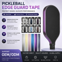 Bande de protection de bord pour raquette de pickleball en gros, durable, anti-collision, en TPU, avec logo personnalisé, faible MOQ