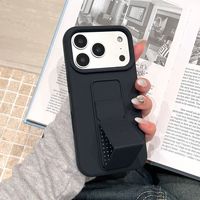 Coque de téléphone antichoc en silicone liquide souple, très vendue, pour iPhone 17 Air 16 15 14 13 12 Pro Max 11 avec support de téléphone