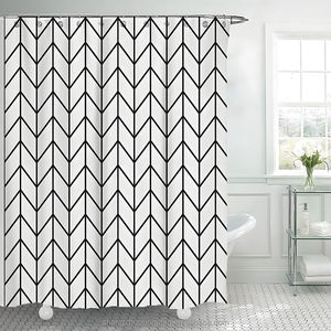 Rideau <span class=keywords><strong>de</strong></span> douche abstrait du milieu du siècle Boho rétro Tropical Palm Sun arc minimaliste salle <span class=keywords><strong>de</strong></span> <span class=keywords><strong>bain</strong></span> moderne géométrique accessoires <span class=keywords><strong>de</strong></span> <span class=keywords><strong>bain</strong></span> - Product Image 5