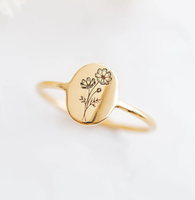 Gravierter Ovaler Goldring Personalisierter Ovaler Siegelring Maßgefertigter Statement-Ring Mittelgroßer Ovaler Hochglanzpolierter Neuer Trend Edelstahlringe