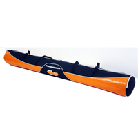 WATERPRIDE Sac à ski simple personnalisable avec logo, en toile de polyester imperméable, fermeture à boucle, orange, pour homme