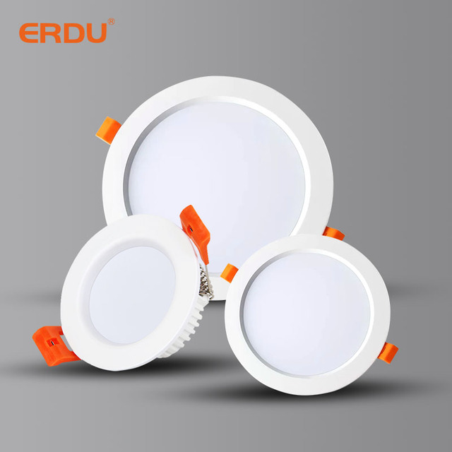 LED Downlight IP44 SMD 4 8 Inch Smart Recessed Housing Modern Home Office 5W-18W 4000K Aluminum