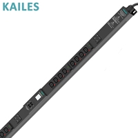 KAILES (KLS) Série K44S PDU intelligent triphasé 32A surveillé avec compteur SI-PDU RS 485, 24 points antidérapants, prise C13, usage industriel