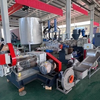 Extrudeuse de granulés de plastique recyclé PP PE ABS PVC personnalisée 380V 200-1000kg/h, machine à granulés à double vis, garantie 1 an