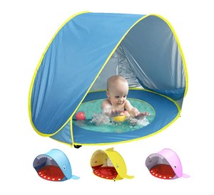 Carpa de Playa Plegable para Niños, Portátil, Impermeable, Anti-UV, para Viajes, Campamentos y Actividades al Aire Libre - Product Image 1