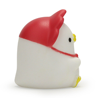 Mini jouet de bain en caoutchouc PVC en forme de canard blanc, couineur et flottant, avec logo personnalisé, pour bébés de 0 à 24 mois, vente en gros