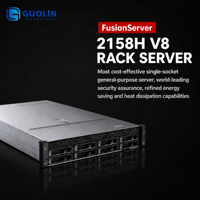 Serveur FusionServer 2158H V8 2U 1-socket, boîtier barebone pour centre de données, stockage de base de données, serveur en rack d'entreprise