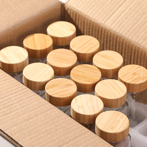 120Ml Mini Hộ Gia Đình Nhỏ Gia Vị Jar 4Oz Nhà Bếp Tủ Lạnh Lưu Trữ Chai Thủy Tinh Gia Vị Lọ Với Tre Nắp Bằng Gỗ - Product Image 6