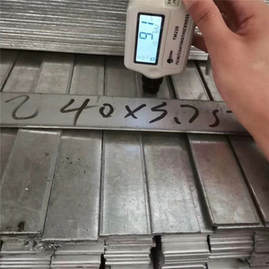 Steel Flat <b>Bar</b> 40x3.75 Hot <b>Dipped</b> Galvanized For Photovoltaic Support Structure Cutting Available - Product Image 1