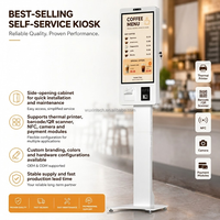 Machine de Caisse Libre-Service Intelligente IA de 215 pouces (24 et 27 pouces) avec Caméra pour Restaurants et Supermarchés, Compatible Android et Windows